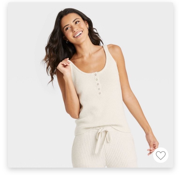 Target 4 Piece Cream White Knit Loungewear Sweater Set - Picture 5 of 5